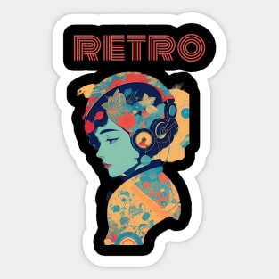 I Love Retro Music Nights Sticker